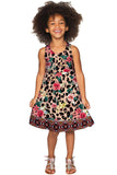 Wild & Free Sanibel Leopard Print Fit & Flare Knit Dress - Girls - Pineapple Clothing